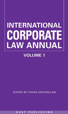 International Corporate Law - Volume 1 by Professor Fiona Macmillan