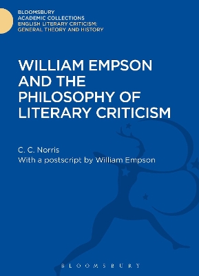 William Empson and the Philosophy of Literary Criticism book