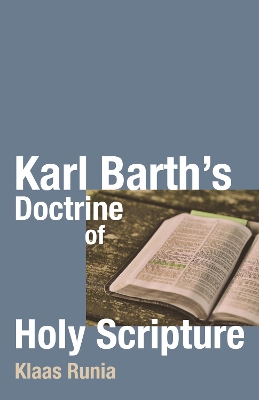 Karl Barth's Doctrine of Holy Scripture book