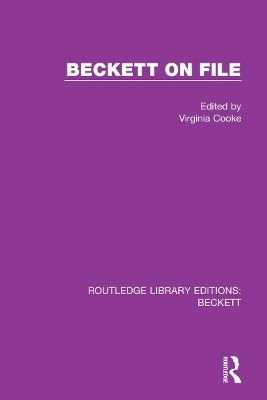 Beckett on File by Virginia Cooke