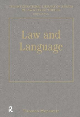 Law and Language book