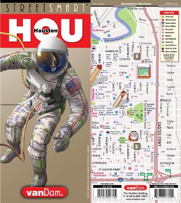 Streetsmart Houston Map by Vandam: Laminated pocket size City Street & Freeway Map to Houston book