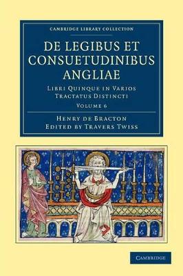 De Legibus et Consuetudinibus Angliae book
