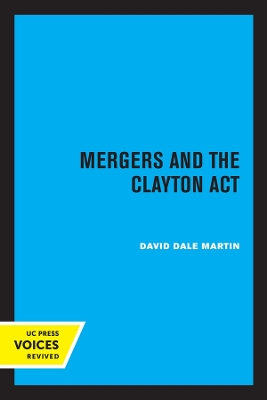 Mergers and the Clayton Act book