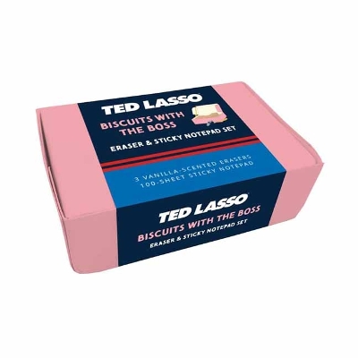 Ted Lasso: Biscuits with the Boss Scented Eraser & Sticky Notepad Set book