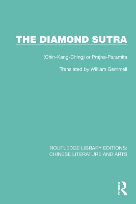 The Diamond Sutra: (Chin-Kang-Ching) or Prajna-Paramita book