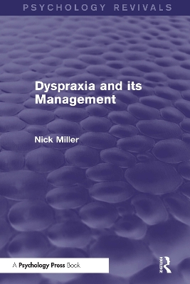 Dyspraxia and its Management book