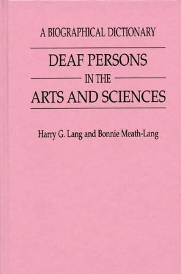 Deaf Persons in the Arts and Sciences book