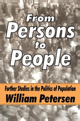 From Persons to People by William Petersen