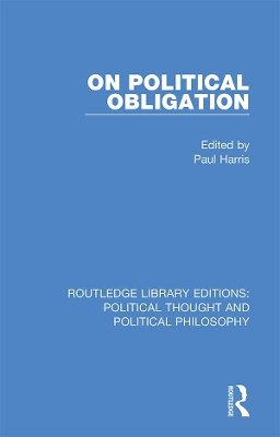 On Political Obligation book