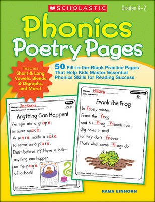Phonics Poetry Pages book