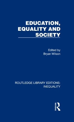 Education, Equality and Society book