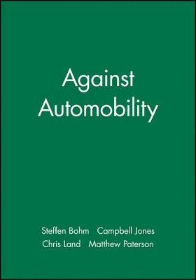 Against Automobility book