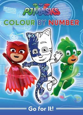 PJ Masks Go For It! Colour by Number book