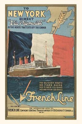 Vintage Journal Ocean Liner Advertisement by Found Image Press