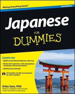 Japanese for Dummies, 2nd Edition with CD book