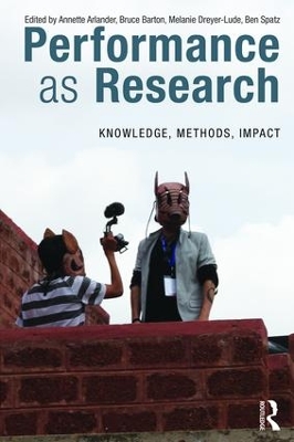 Performance as Research book