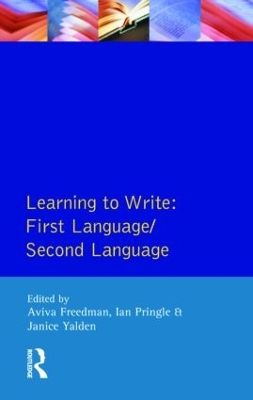 Learning to Write: book