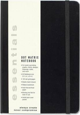 Esstentials Large Black Dot Matrix Notebook (Diary, Journal) book