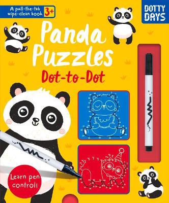 Panda Puzzles - Pull Tab Wipe Clean book