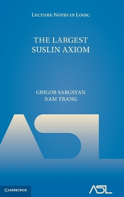 The Largest Suslin Axiom book