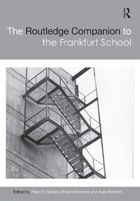 The Routledge Companion to the Frankfurt School book