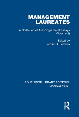 Management Laureates by Arthur G. Bedeian