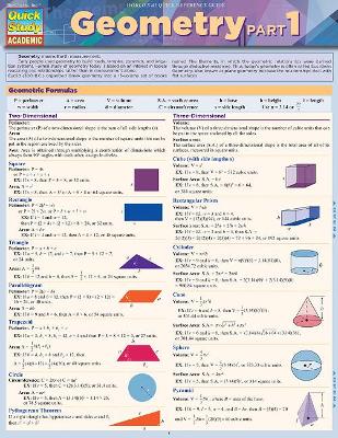 Geometry Part 1: QuickStudy Laminated Reference Guide book