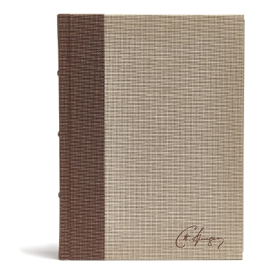 CSB Spurgeon Study Bible, Brown/Tan Cloth Over Board book
