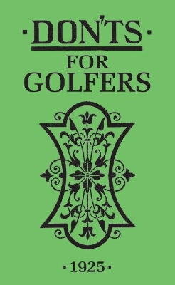 Don'ts for Golfers book