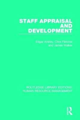 Staff Appraisal and Development by Edgar Anstey