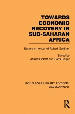 Towards Economic Recovery in Sub-Saharan Africa book