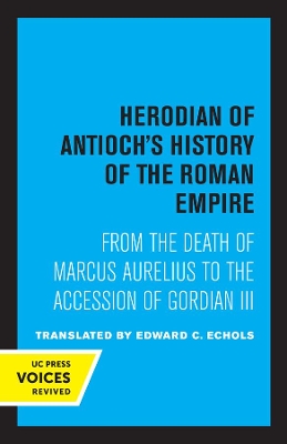 Herodian of Antioch's History of the Roman Empire book