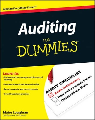 Auditing for Dummies book