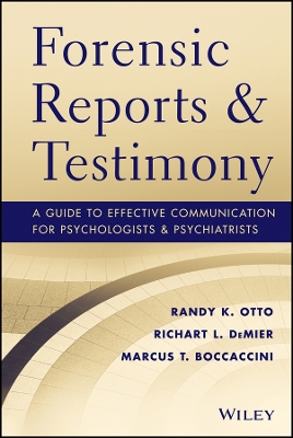 Forensic Reports & Testimony book