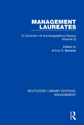 Management Laureates: A Collection of Autobiographical Essays (Volume 2) book