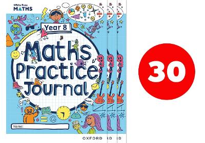 White Rose Maths Practice Journals Year 8 Workbooks: Pack of 30 book