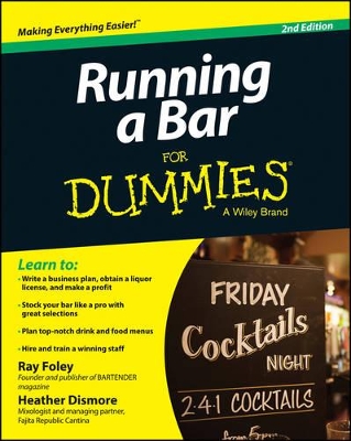Running a Bar For Dummies book