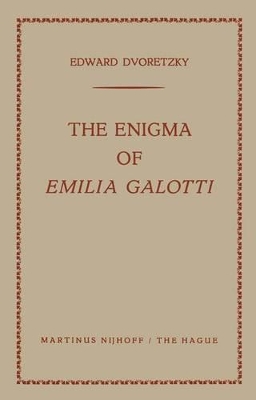 Enigma of Emilia Galotti book