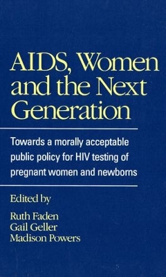 AIDS, Women and the Next Generation book