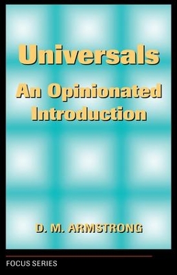 Universals by D. M. Armstrong
