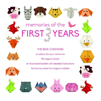 Memories of the First 3 Years (girl) Record Book and Origami Mobile Kit book