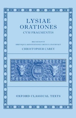 Lysiae Orationes cum Fragmentis book