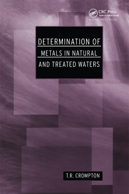 Determination of Metals in Natural and Treated Water book