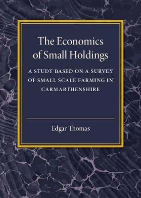Economics of Small Holdings book