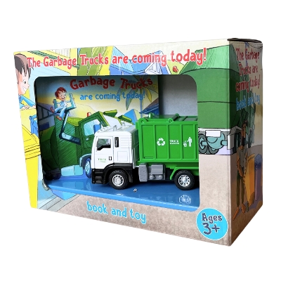 The Garbage Trucks Are Coming Today! - Gift Box: Book and truck with flashing lights and sound by Susan Taylor