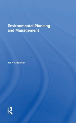 Environmental Planning And Management book