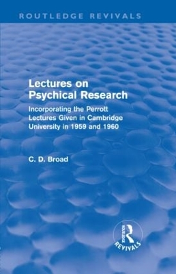 Lectures on Psychical Research book