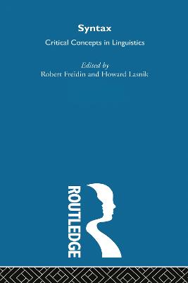 Syntax by Robert Freidin
