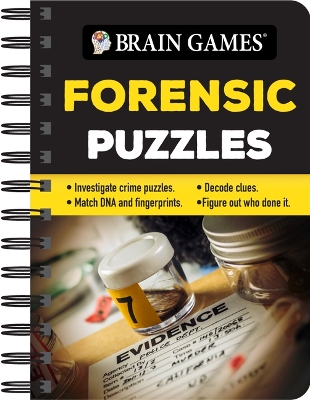 Brain Games - To Go - Forensic Puzzles: Investigate Crime Puzzles - Match DNA and Fingerprints - Decode Clues - Figure Out Who Done It book